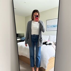 Madewell Grey Cardigan Size Medium.